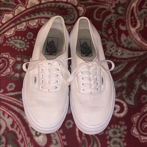 White Vans Authentic (make me an offer !)